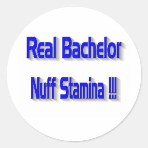 Sticker Rond Bachelor réel