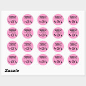 Sticker Rond Bachelorette (Feuille)
