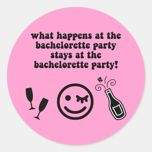 Sticker Rond Bachelorette (Devant)