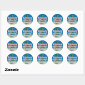 Sticker Rond Bachelorette (Feuille)