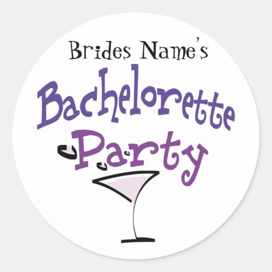 Sticker Rond Bachelorette (Devant)