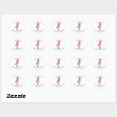 Sticker Rond Bachelorette Bash (Feuille)