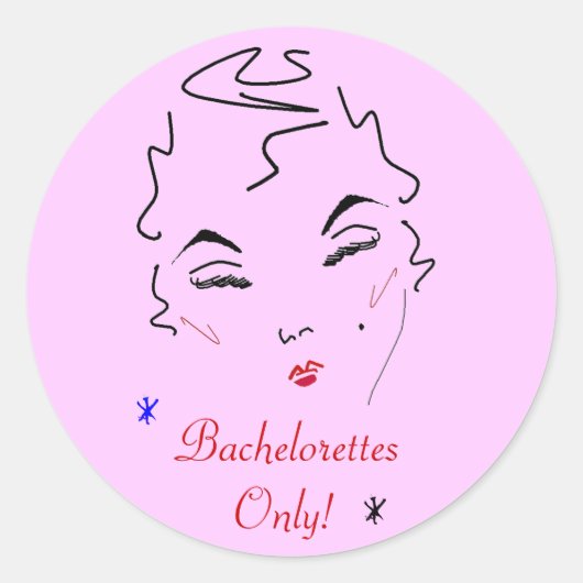 Sticker Rond Bachelorette Bash (Devant)