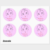 Sticker Rond Bachelorette Bash (Feuille)