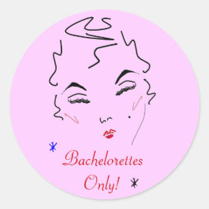 Sticker Rond Bachelorette Bash