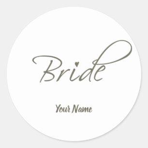 Sticker Rond Bachelorette cadeau de mariée et Fiançailles de la