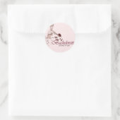 Sticker Rond Bachelorette élégante (Sac)