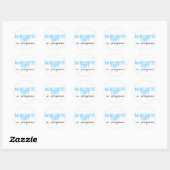 Sticker Rond Bachelorette En Cours (Blu) (Feuille)