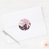 Sticker Rond Bachelorette Girls Night Out - Rose (Enveloppe)
