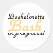 Sticker Rond Bachelorette jaune (Devant)