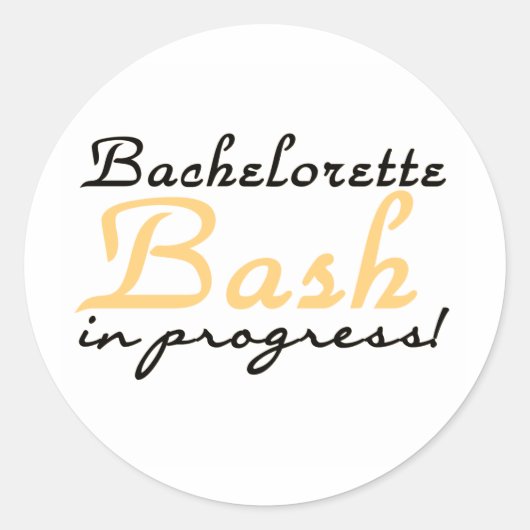 Sticker Rond Bachelorette jaune (Devant)