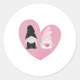 Sticker Rond Bachelorette Mariage Lune de miel Gnome Groom A