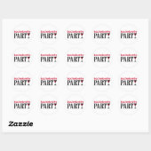 Sticker Rond Bachelorette Party (Feuille)