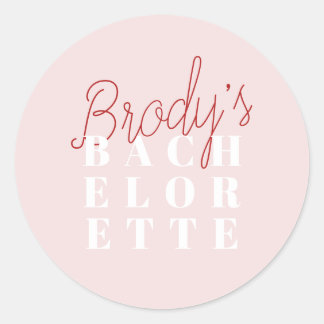 Sticker Rond Bachelorette Party - Brody