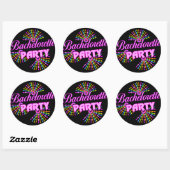 Sticker Rond Bachelorette Party cadeau (Feuille)