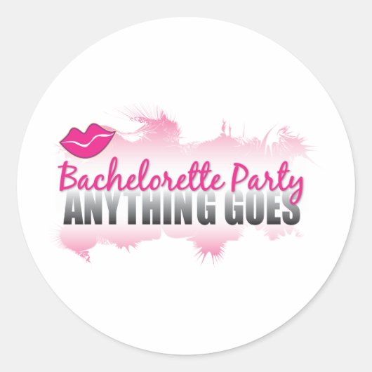 Sticker Rond Bachelorette Party - Tout Va ! (Devant)