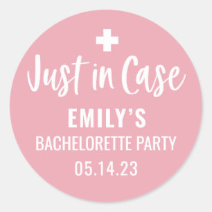Sticker Rond Bachelorette personnalisée en Coque