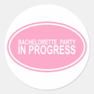 Sticker Rond Bachelorette rose en cours Cadeaux Tee - shirt