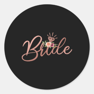 Sticker Rond Bachelorette Wedding shower mariée Gif
