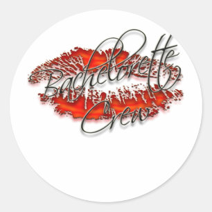 Sticker Rond Bachlorette et son équipage de partie