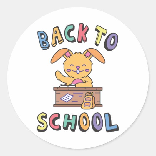 Sticker Rond Back to school (Devant)