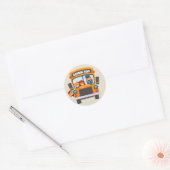 Sticker Rond Back to School (Enveloppe)