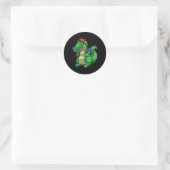 Sticker Rond Back To School Cute Crocodile Funny Croc Backpack  (Sac)