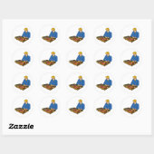 Sticker Rond Backgammon (Feuille)