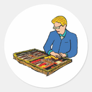 Sticker Rond Backgammon