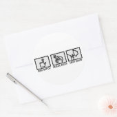 Sticker Rond Bacon de poussoir (Enveloppe)