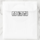 Sticker Rond Bacon de poussoir (Sac)