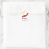 Sticker Rond Bacon et oeufs (Sac)