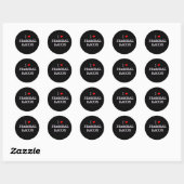Sticker Rond Bacon I Love Peameal (Feuille)