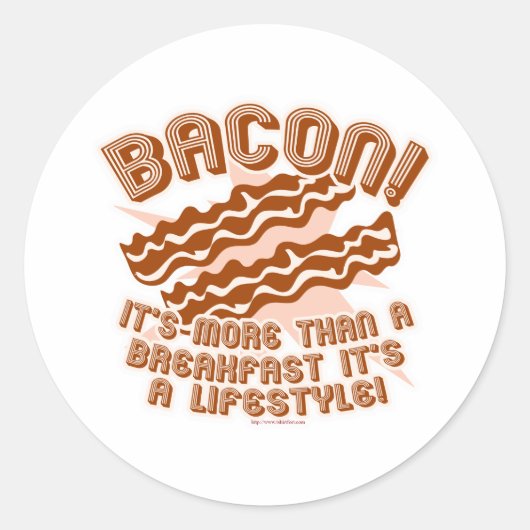 Sticker Rond Bacon Lifestyle (Devant)