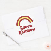 Sticker Rond Bacon Rainbow (Enveloppe)