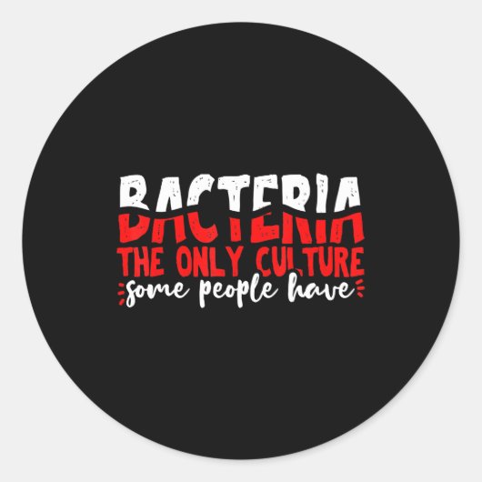 Sticker Rond bacterium microbiology (Devant)