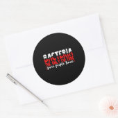 Sticker Rond bacterium microbiology (Enveloppe)
