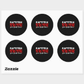 Sticker Rond bacterium microbiology (Feuille)