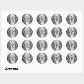 Sticker Rond Bad and Boojee Sceaux Halloween gothiques (Feuille)
