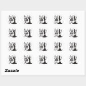Sticker Rond Bad et Boo Jee Halloween (Feuille)