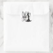 Sticker Rond Bad et Boo Jee Halloween (Sac)