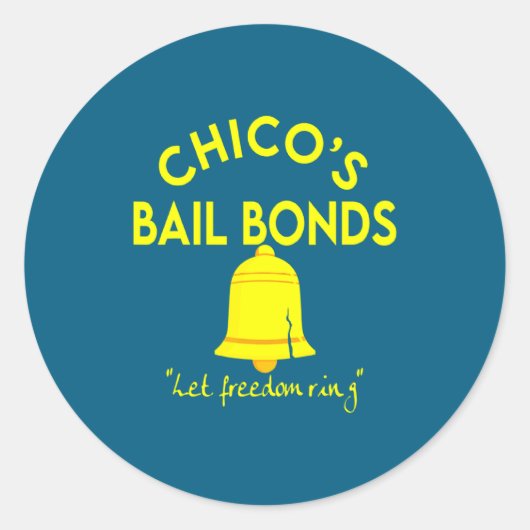 Sticker Rond Bad News Bears Chicos Bail Bonds  (Devant)