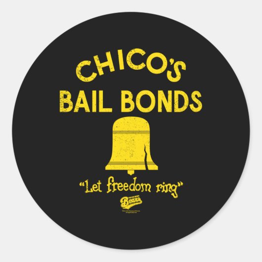 Sticker Rond Bad News Bears Chicos Bail Bonds (Devant)