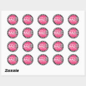 Sticker Rond Bad Two The Bone Personnalisé 2e fête d'anniversai (Feuille)