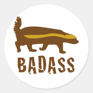 Sticker Rond badass