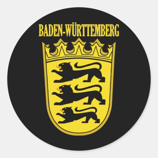 Sticker Rond Baden-Wurttemberg (Devant)