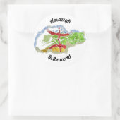 Sticker Rond Badge autocolant (Sac)