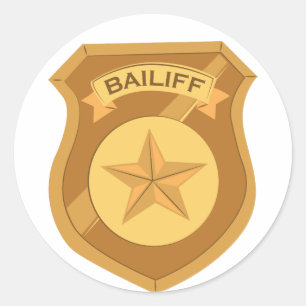 Sticker Rond Badge Bailiff