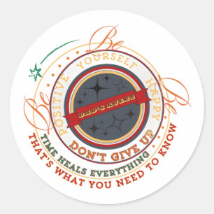 Sticker Rond Badge circulaire Règles de Papa