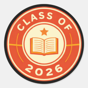 Sticker Rond Badge Collège Vintage Promotion 2026